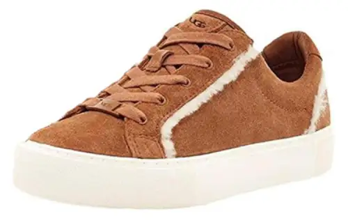 UGG Leather Low top Skateboard Shoes Women's Brown