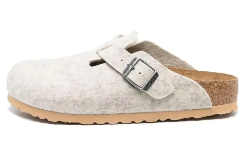Birkenstock Closed Toe Slippers Women's Gray White