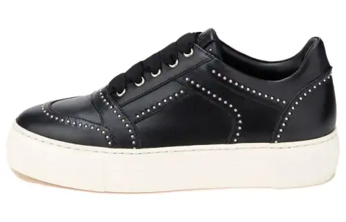 AGL Leather Low top Skateboard Shoes Women's Black
