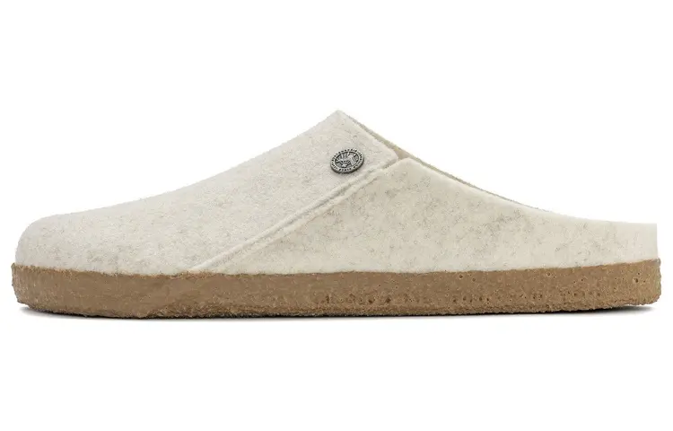 Birkenstock Zermatt Shearling Clog Wool Felt Ecru