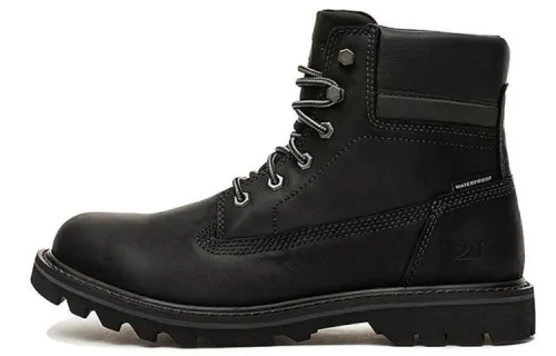 CAT Nubuck Abrasion Resistant Slip Resistant Crew Outdoor Boots Men's Black