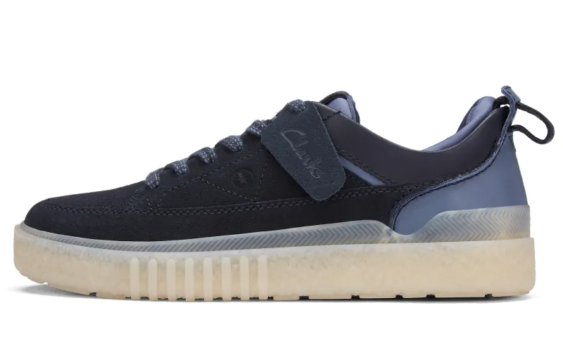 Clarks Cow Leather Low top Skateboard Shoes Men's Blue