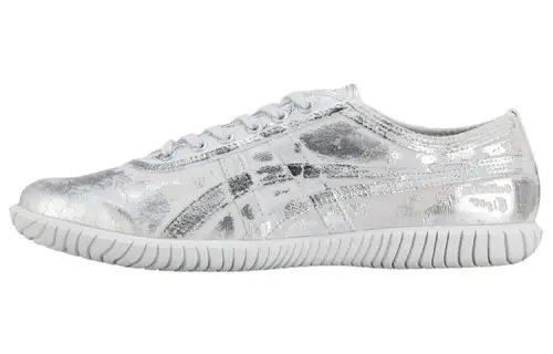 Onitsuka Tiger Tsunahiki Cushioning Slip Resistant Abrasion Resistant Low top Casual Shoes Unisex Silver