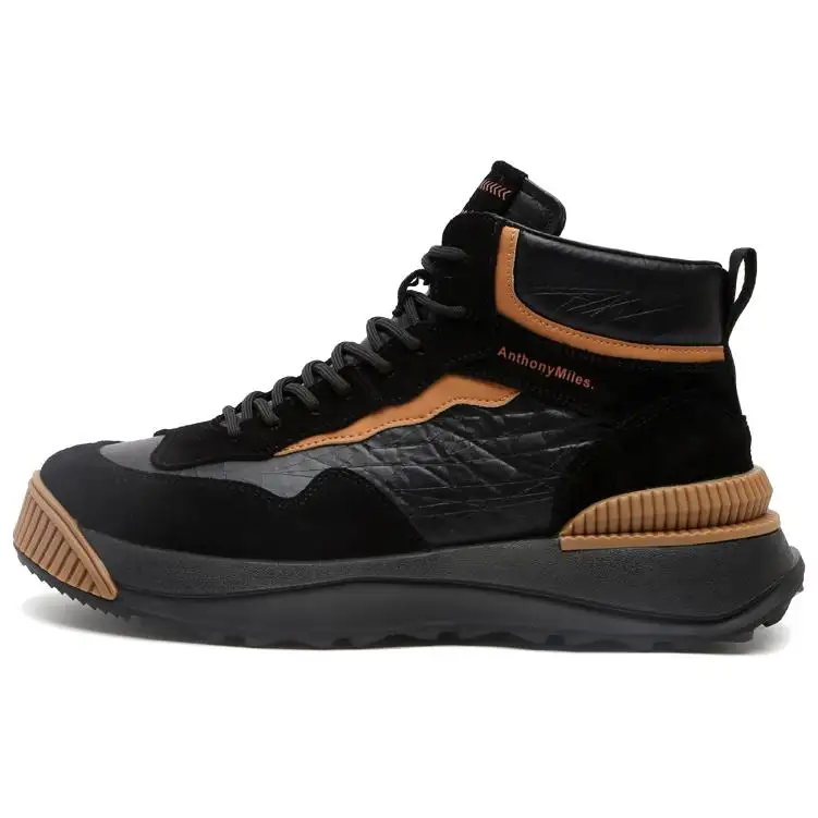 Anthony Miles Top Grain Cow Leather Cushioning Abrasion Resistant Height Increasing High top Casual Shoes Men's
