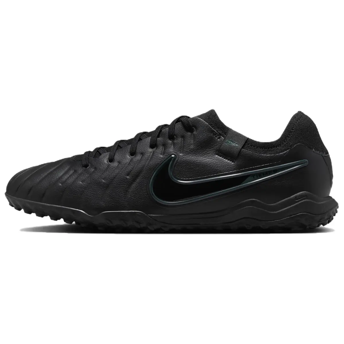 Nike Tiempo Legend 10 Pro TF Turf Artificial Turf Slip Resistant Abrasion Resistant Rugby Shoes Unisex Black
