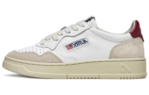 AUTRY Skateboard Shoes Men's Low Top White/Red