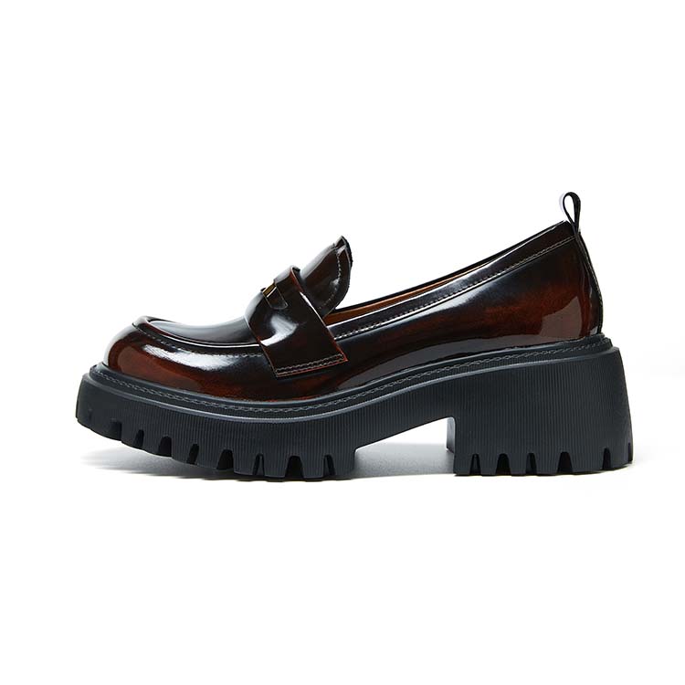 Marie Claire Loafers 5.5cm Women's Truffle Wine Brown