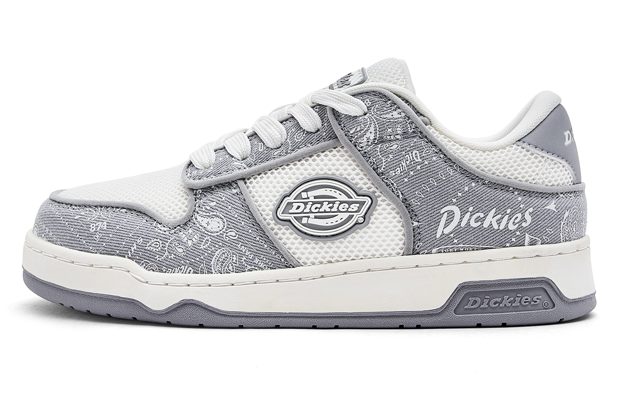 Мужские кеды Dickies Low Top (бело-серые)