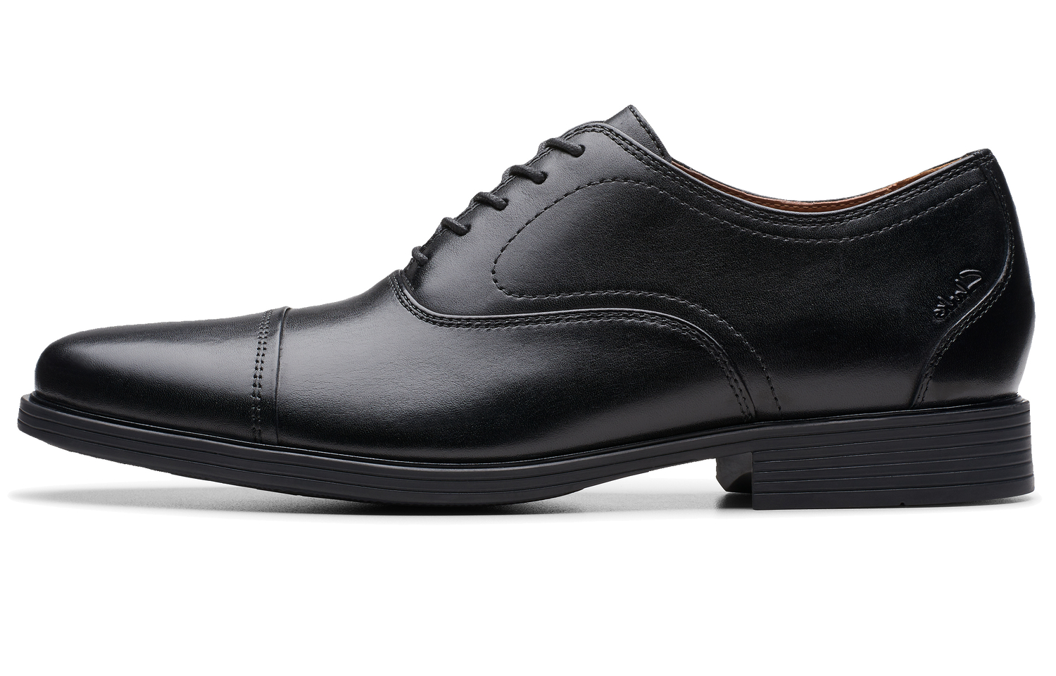 Clarks Leather classic fashionable black shoes