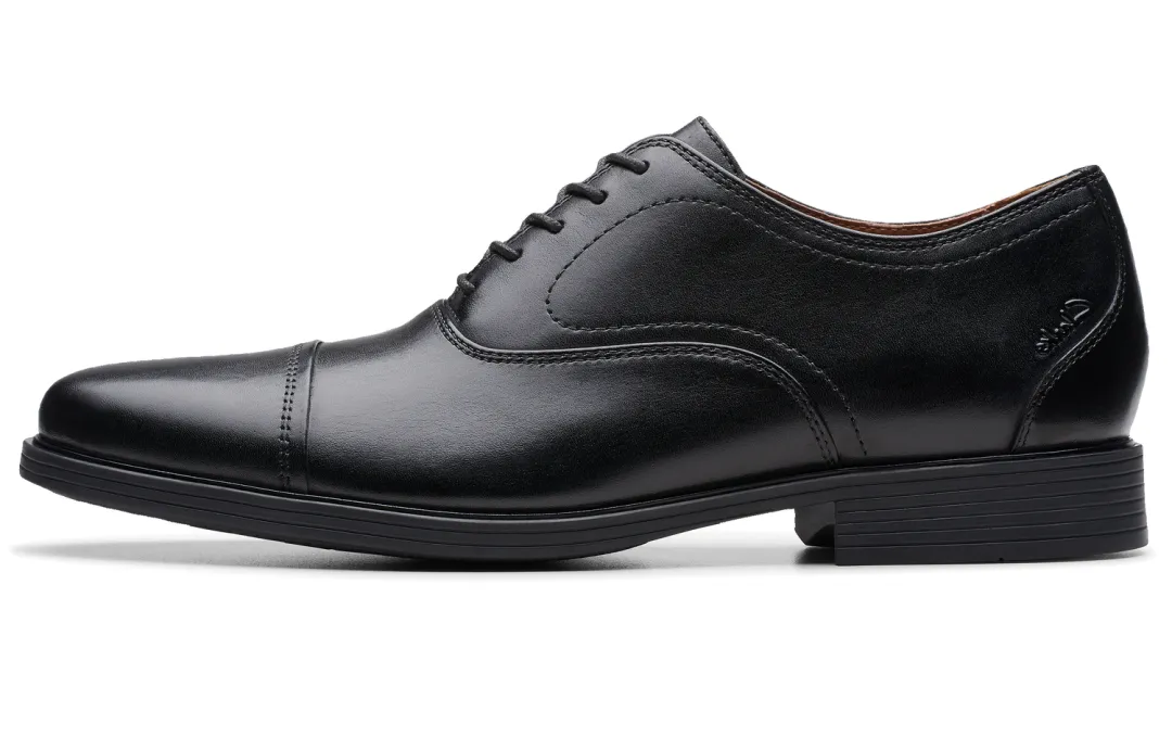 Clarks Cow Leather Dress Shoes Men's Black
