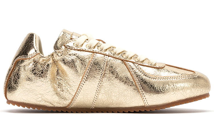 FOOT INDUSTRY Foot Industry Sheepskin Low top Skateboard Shoes Unisex Gold, Runs Small, Consider 1 Size Up