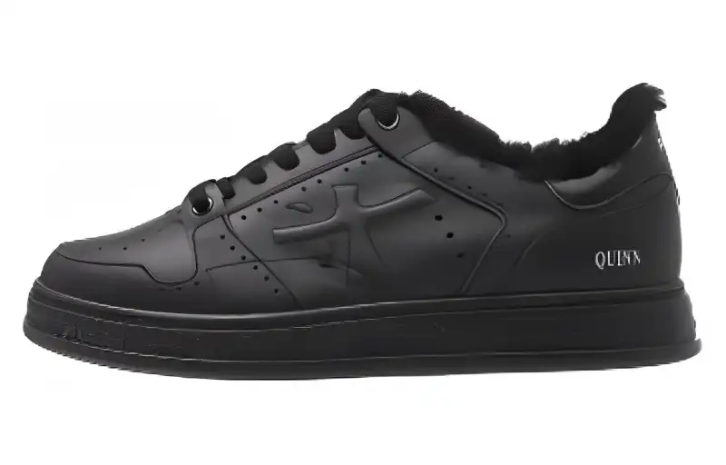 PREMIATA Leather Low top Skateboard Shoes Men's Black