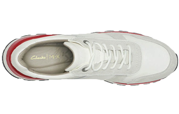 Clarks Comfortable Abrasion Resistant Low top Running Shoes Men’s White
