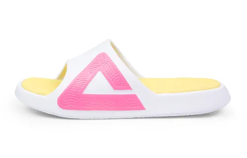 PEAK Tai Ji1.0 EVA Quiet Slide Slippers Unisex White Red
