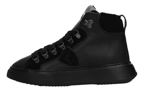 PHILIPPE MODEL Leather Stylish Skateboarding Shoes Women's Black