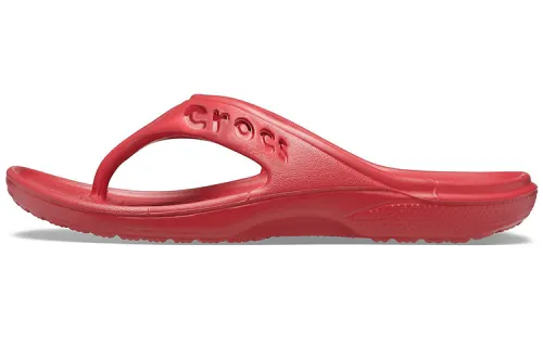 Crocs Baya Minimalistic Casual Flat Flip Flops Red