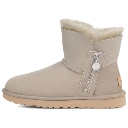 UGG Sheepskin Thermal Slip Resistant Coverage Short Snow Boots Women's Brown