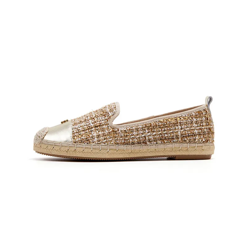 Marie Claire Sheepskin Espadrilles Women's Gold
