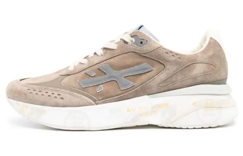 PREMIATA Moerun Leather Low top Casual Shoes Men's Brown