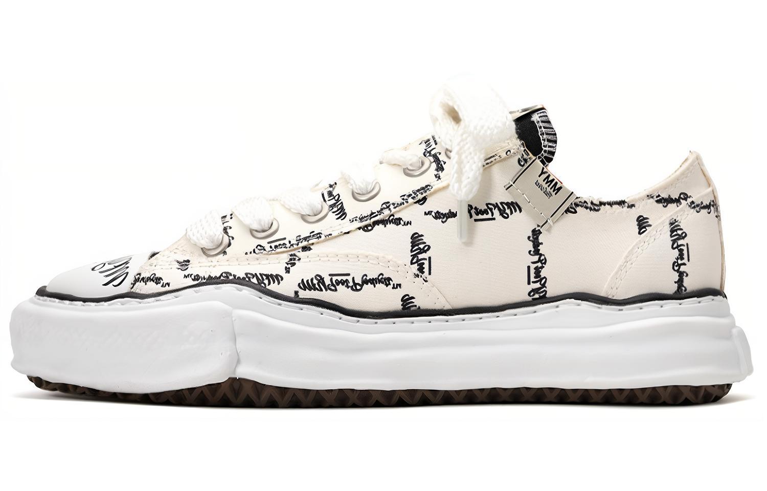 Maison MIHARA YASUHIRO Peterson Og Sole Printed Low White