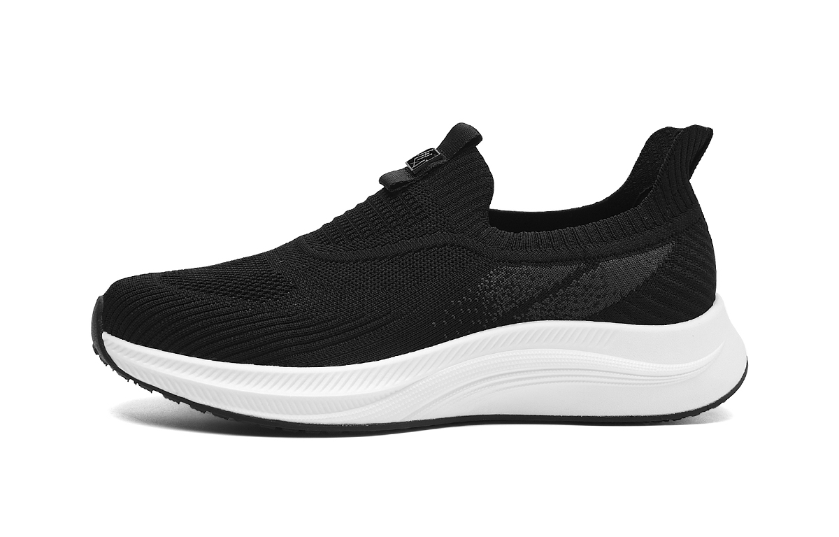 HLA Men’s Slip-on Breathable Flyknit Platform Lightweight Casual Shoes For Elderly Men