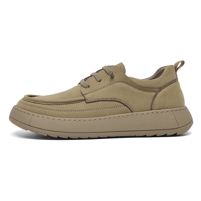 Septwolves, fashionable retro elegant universal comfortable wear-resistant shock-absorbing lightweight casual shoes English style for work and office for hiking platform