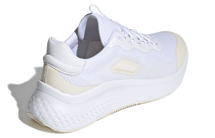 Женские кеды adidas neo Primrose Sleek (бело-желтые) — Белый / жёлтый — фото 4