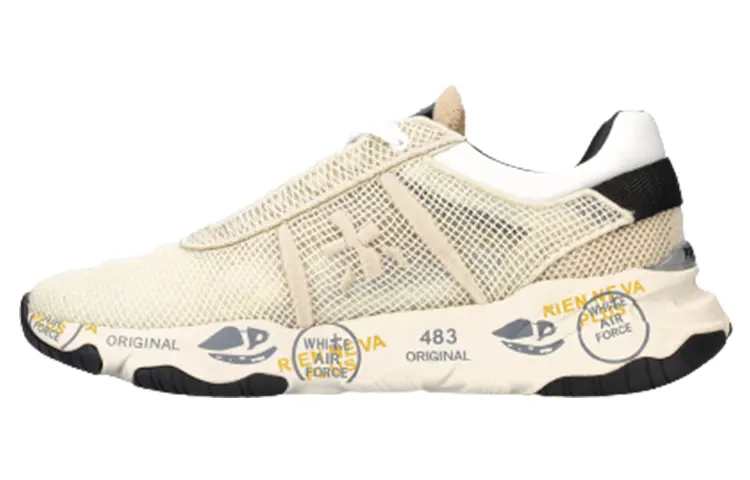 PREMIATA Buff Fabric Low top Casual Shoes Women's Beige