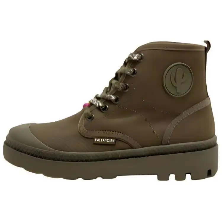 Arizona Love Suede Short Combat Boots Women's Green