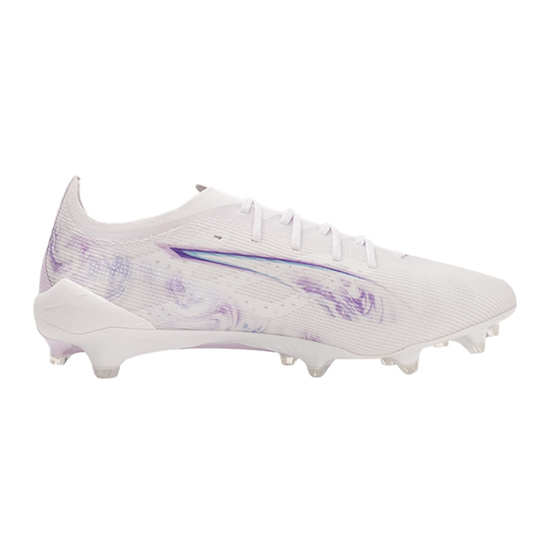 PUMA ULTRA 5 ULTIMATE Natural Grass Abrasion Resistant Soccer Shoes Unisex White Purple
