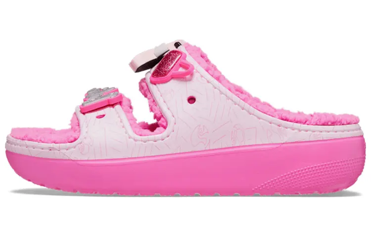 Crocs Classic Cozzzy Sandal Barbie Electric Pink Women's