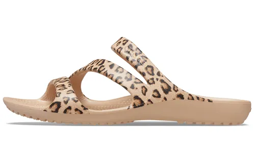 Crocs Kadee Slide Slippers Women's Leopard Print