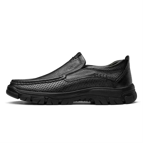 CARTELO Cow Leather Men's Casual Shoes Men's Black