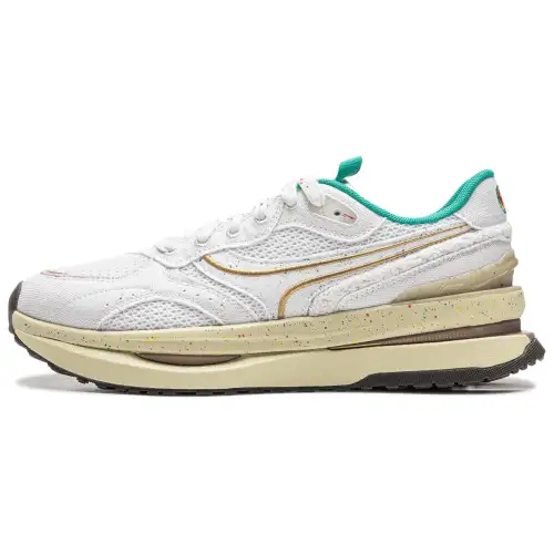 Li Ning Slip Resistant Abrasion Resistant Low top Casual Shoes Unisex White