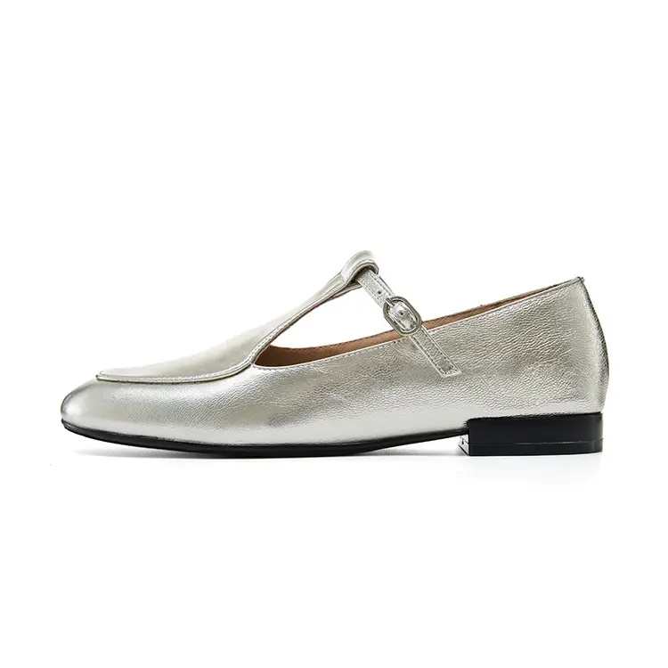 Marie Claire Sheepskin Casual Shoes Women's Galaxy Gold