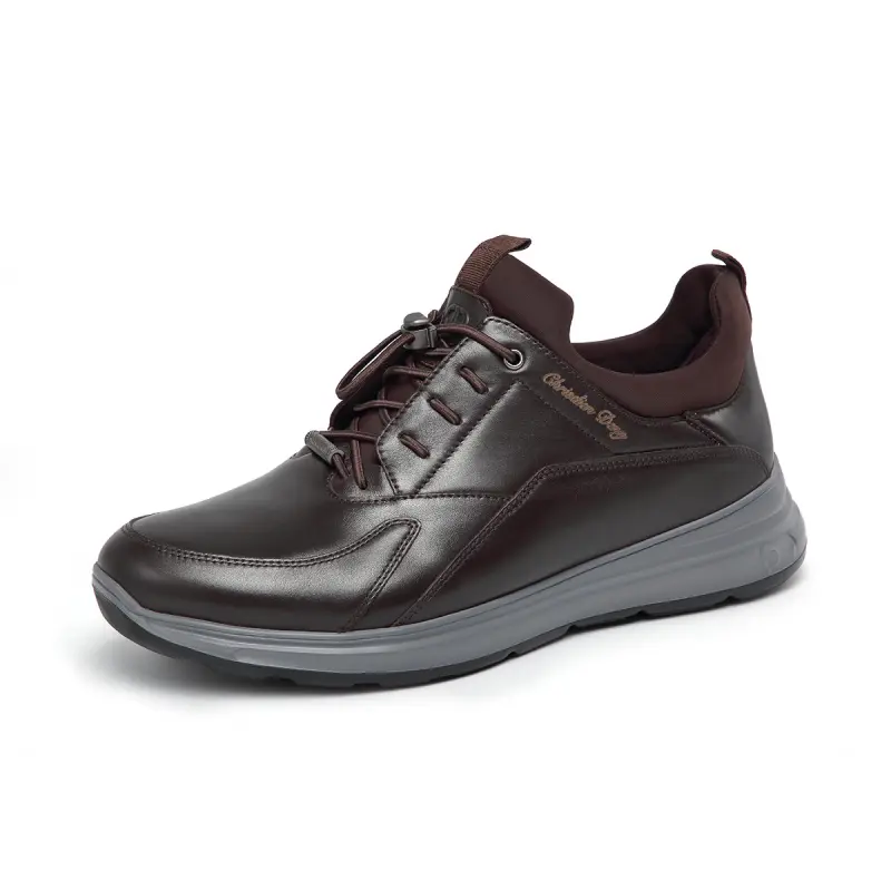 Chrisdien Deny Top Grain Cow Leather Men's Casual Shoes Men's Black