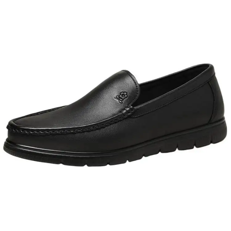 Montagut Top Grain Cow Leather Casual Shoes Men's Black
