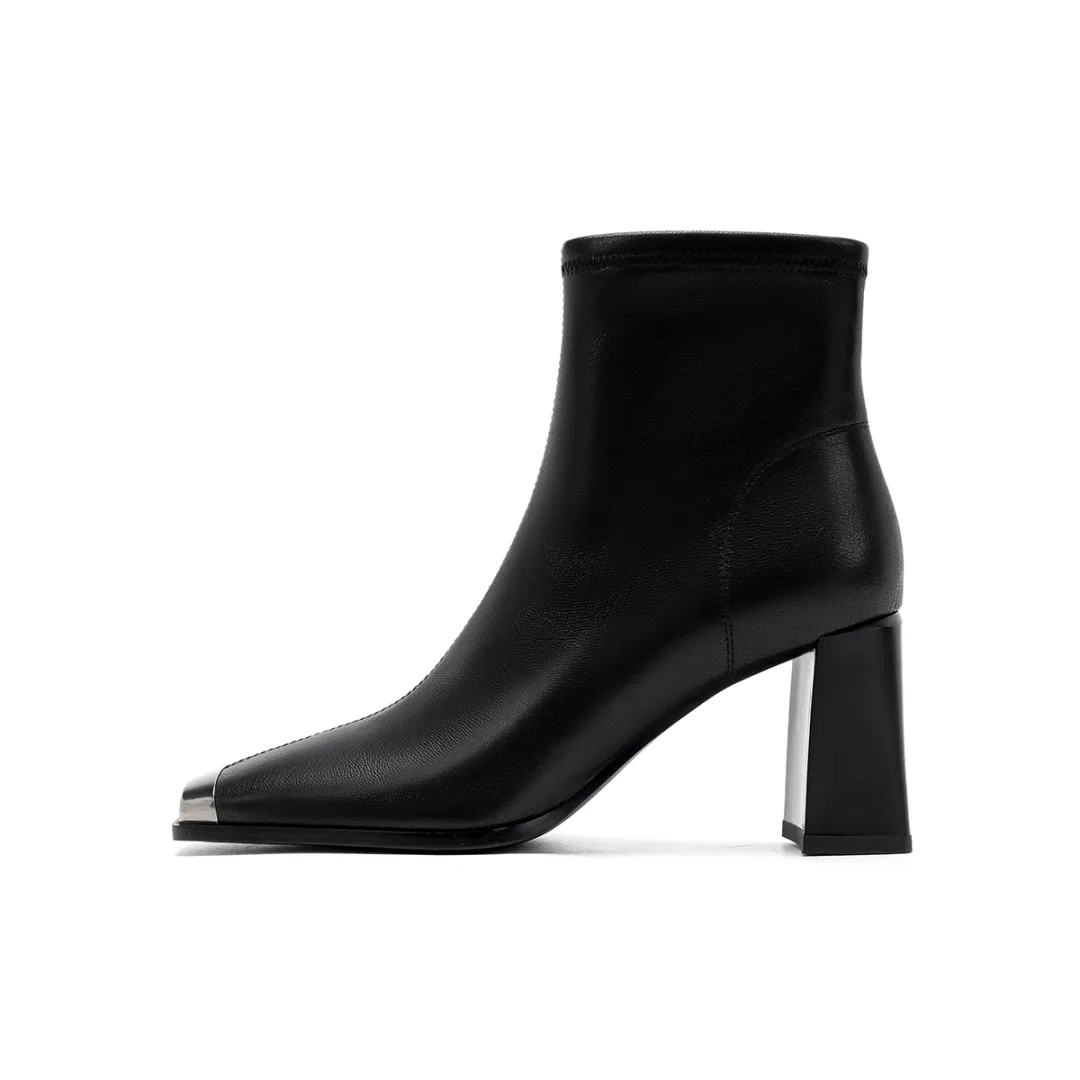 HARSON Sheepskin Ankle Boots 7.5cm Women's