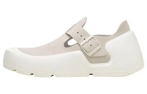 Birkenstock Reykjavik Nubuck Leather Shoes 'Antique White'