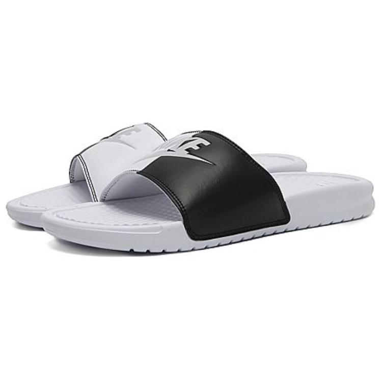 Женские шлепанцы Nike Benassi JDI (черно-белые)