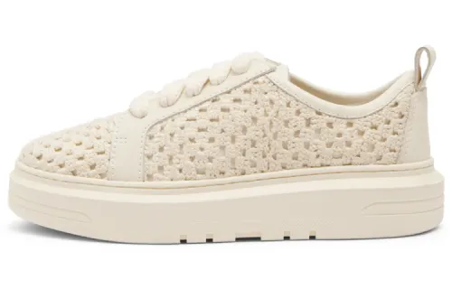 CHARLES&KEITH Fabric Athletic Shoes Women's Beige Yellow