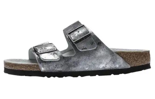 Birkenstock Slide Slippers Women's Silver