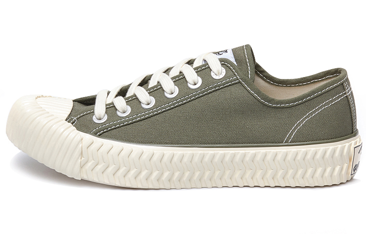 EXCELSIOR biscuit shoes BOLT LO official classic thick sole, trendy, casual and comfortable, increased wear resistance, lightweight, breathable and non-slip, low-cut canvas shoes, same style for men and women, eucalyptus color
