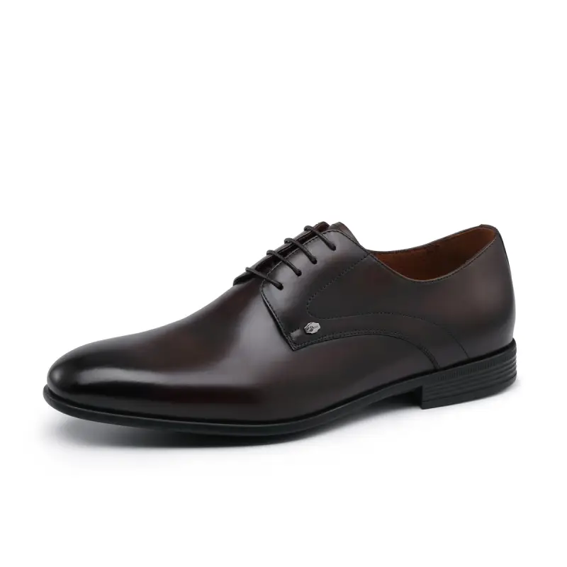 Chrisdien Deny Leather Dress Shoes Men's Brown