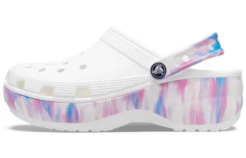 Crocs Classic Platform Dream Clog 'White Purple' Women's