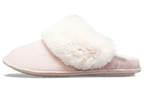 Crocs Mule Fur Slippers 'Pink' Women's