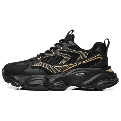 JANE HARLOW Low top Chunky Sneakers Men's Black Apricot