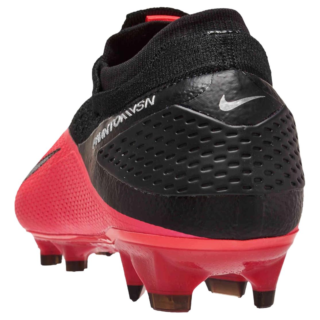Nike PHANTOM VSN 2 Comfortable And Lightweight Slip Resistant Abrasion Resistant Soccer Shoes Men’s Red Black