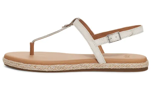 UGG Brylee T Strap Leather Stylish Sandal Women's Silver