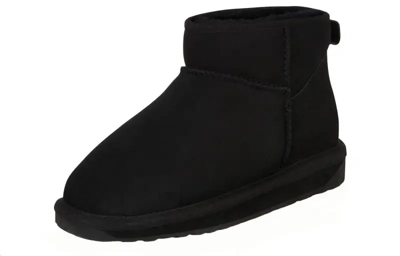 EMU Australia Sheepskin Ankle Length Snow Boots Women's Pitch Black